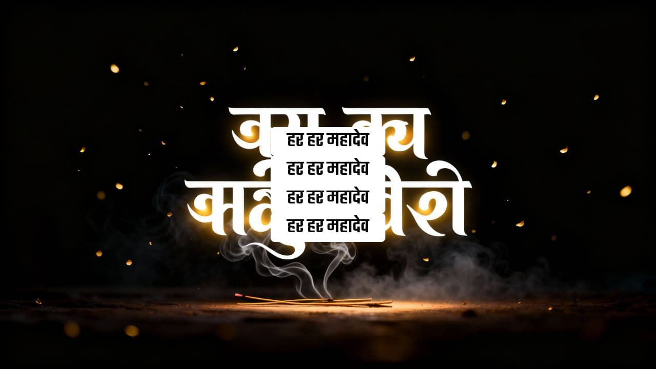 Har Har Mahadev - Lord Shiva Devotional Typography