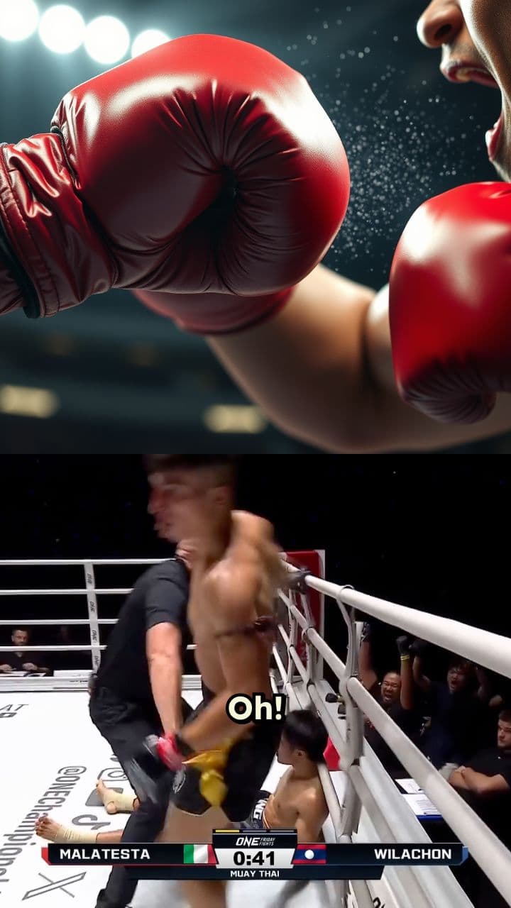 Smack Bang! He's Out!