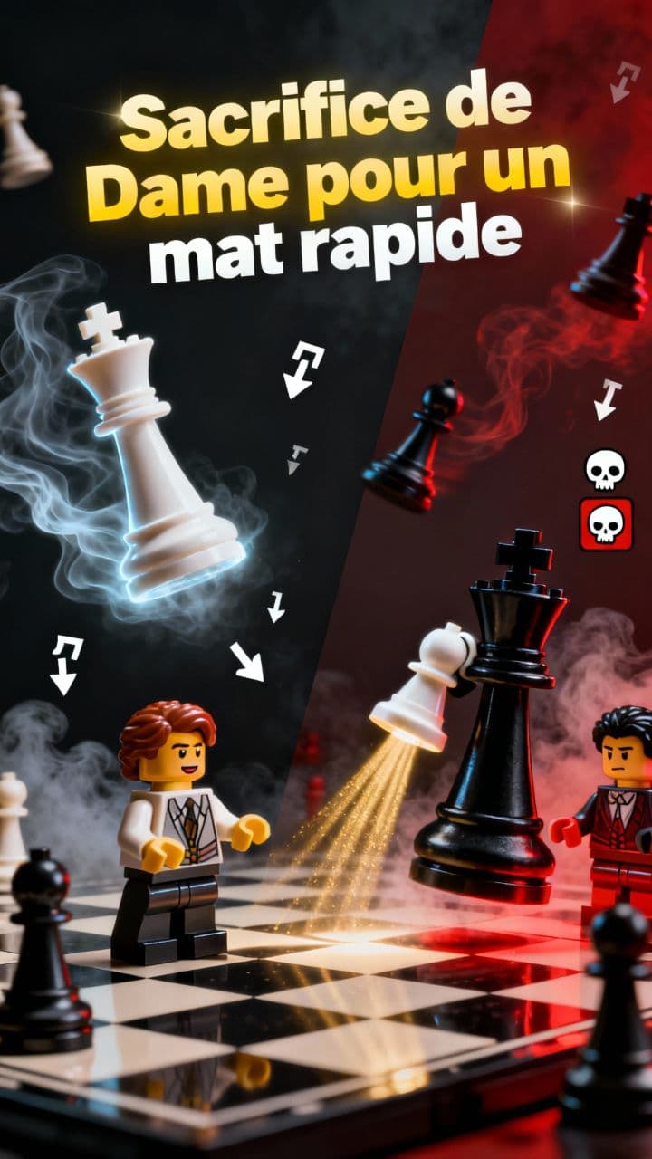 Sacrifice de Dame pour un mat rapide