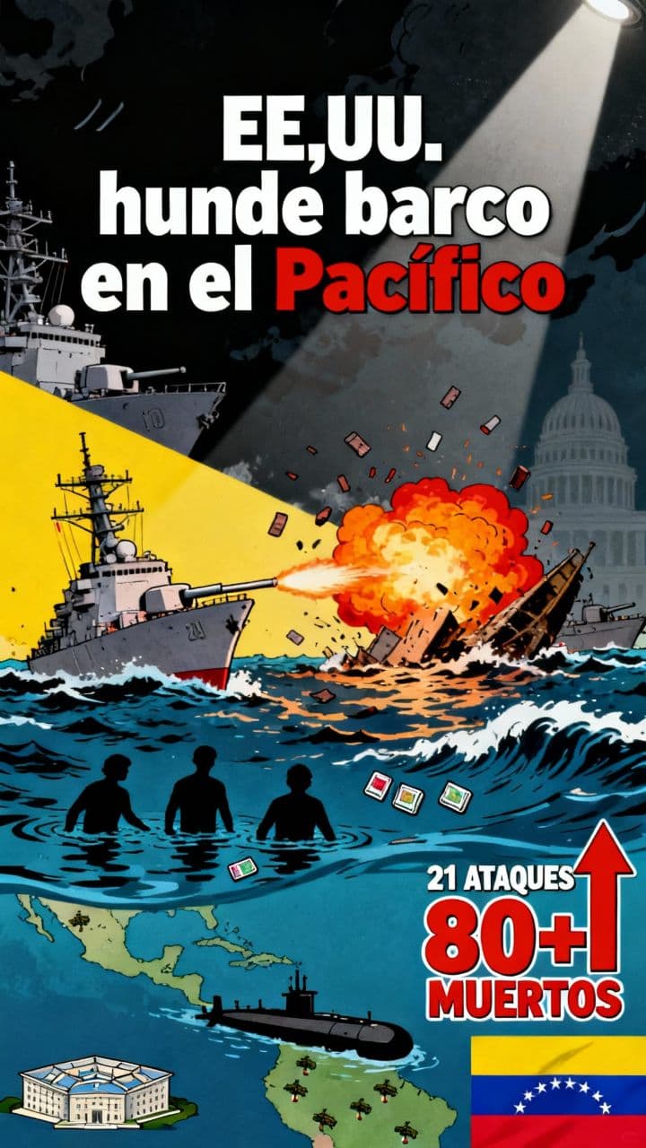 EE.UU. hunde barco en el Pacífico