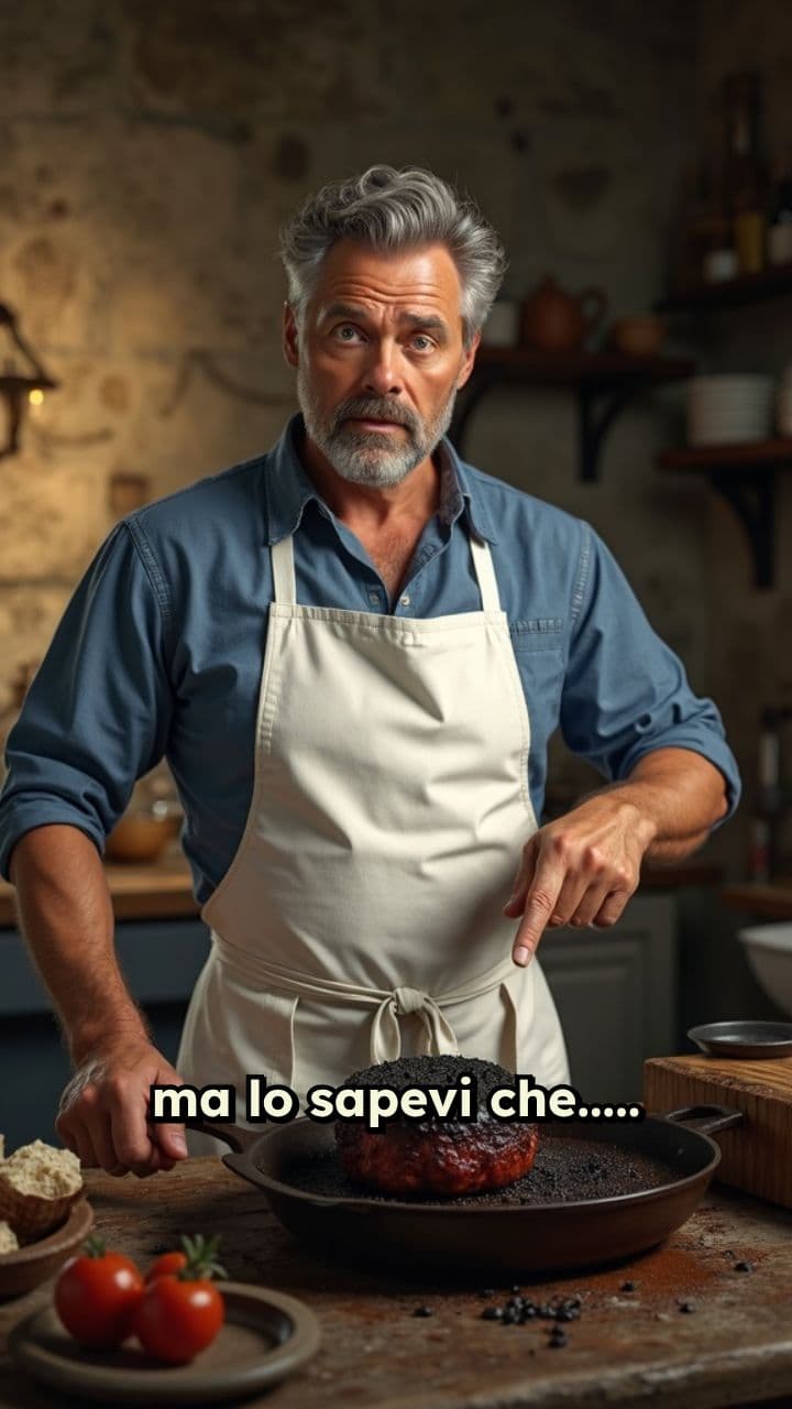 Bistecca bruciata dopo milioni di giorni