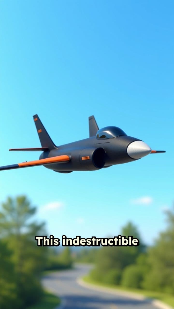 Indestructible Steer Falcon Jet Toy