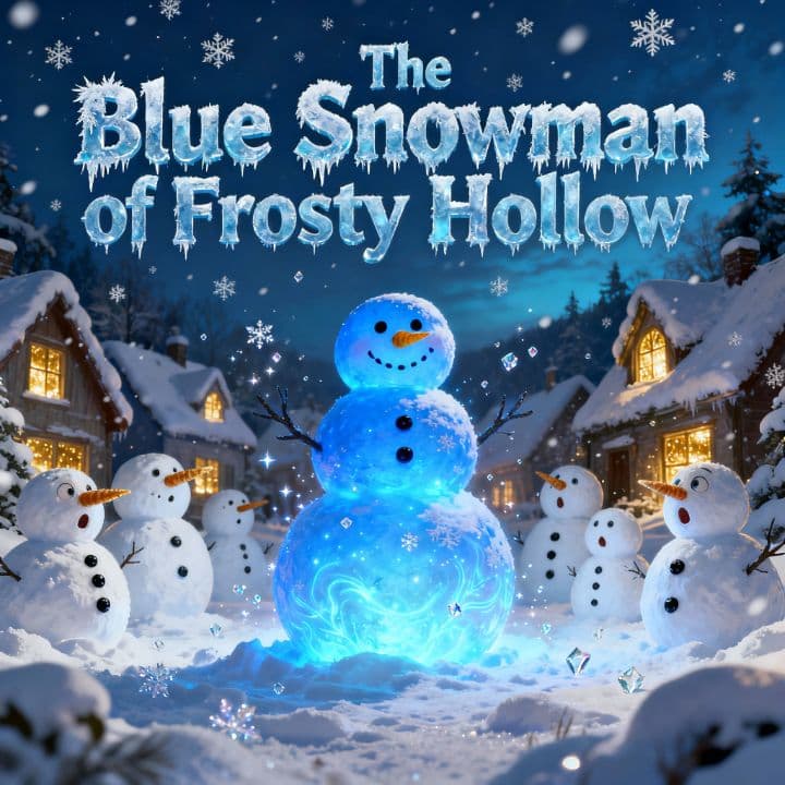 The Blue Snowman of Frosty Hollow