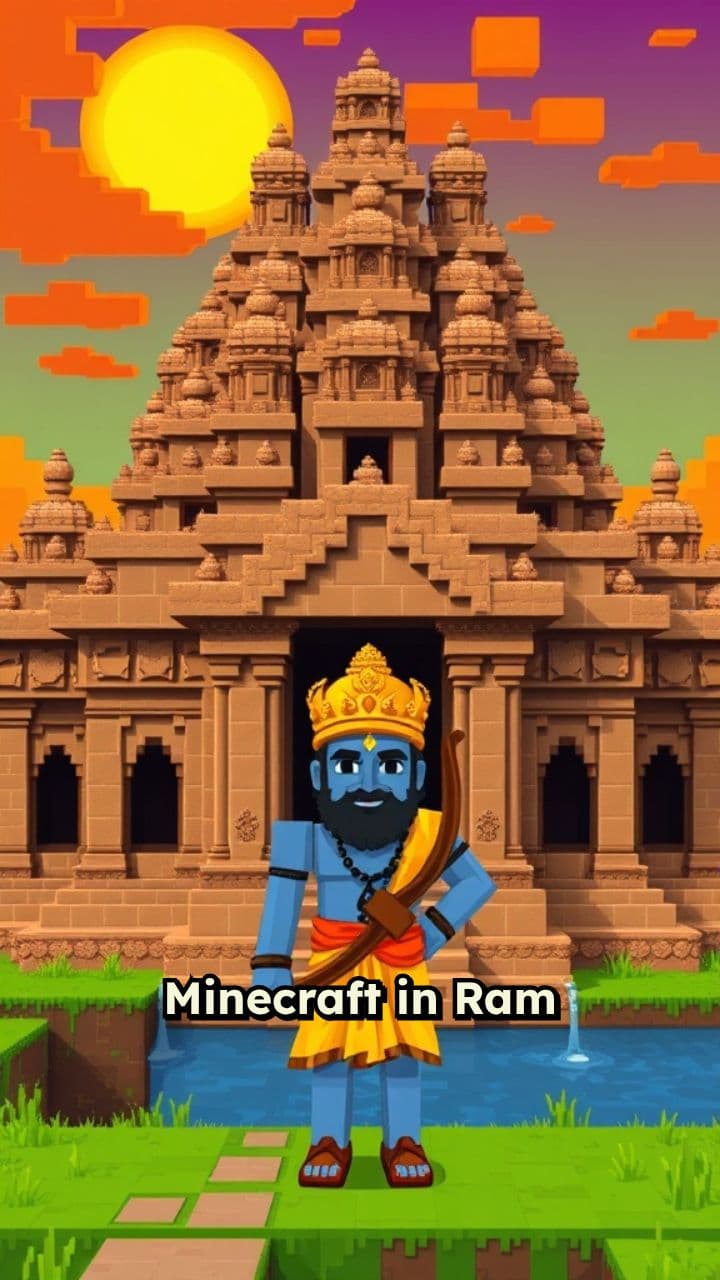 Minecraft in Ram Mandir