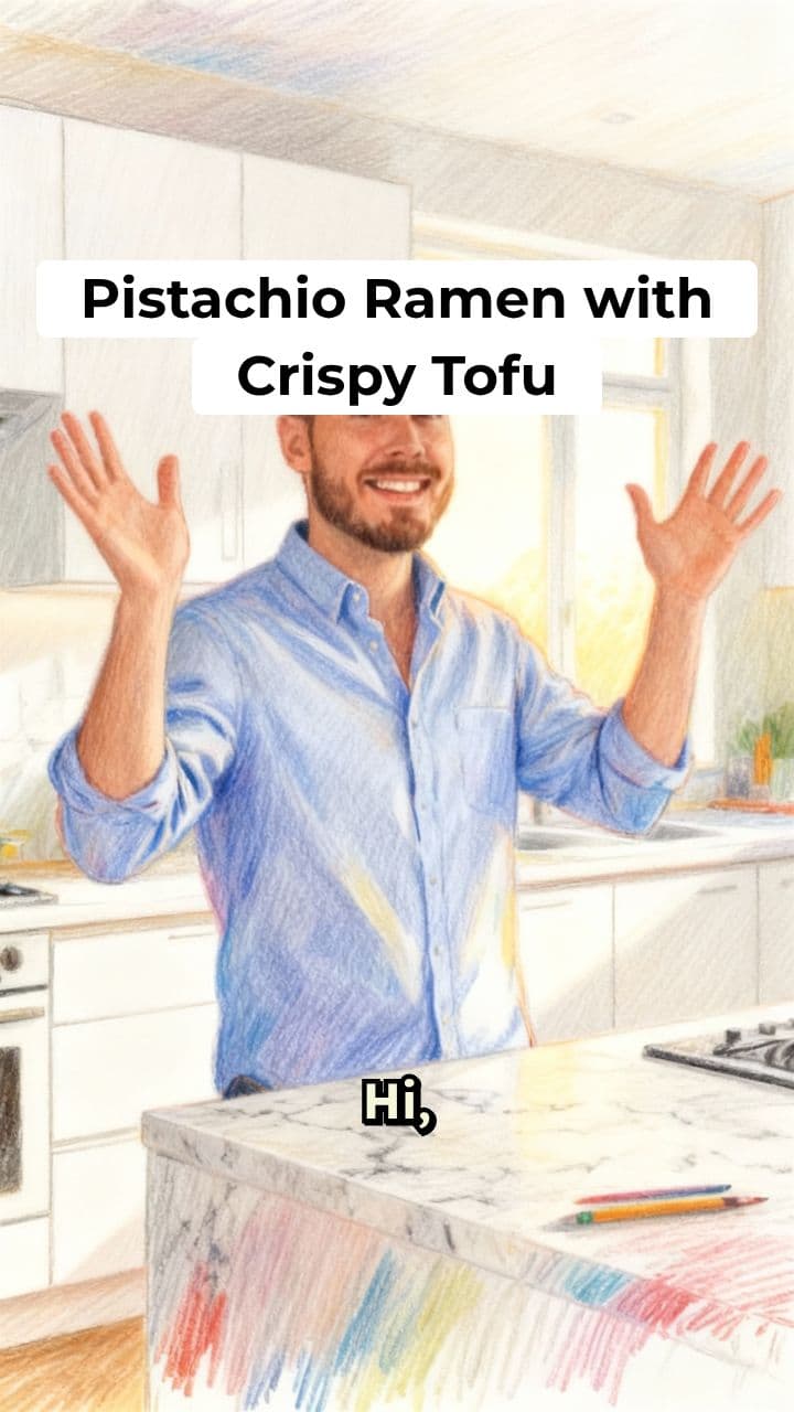 Pistachio Ramen with Crispy Tofu - Amino Alchemy