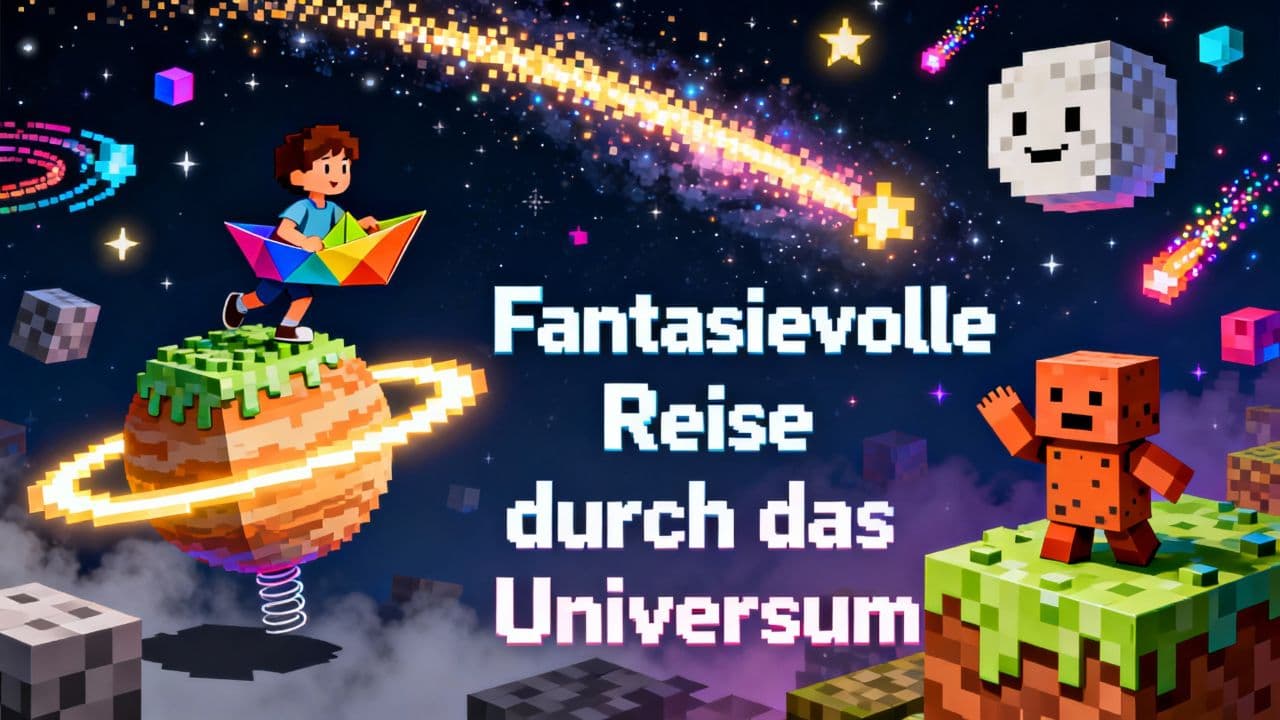 Fantasievolle Reise durch das Universum