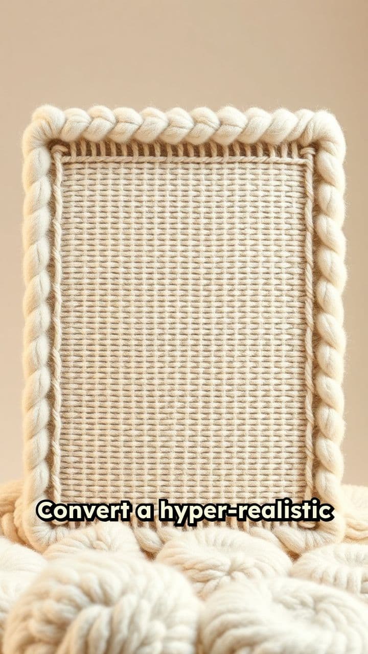 Fluffy Wool Social Profile UI Render