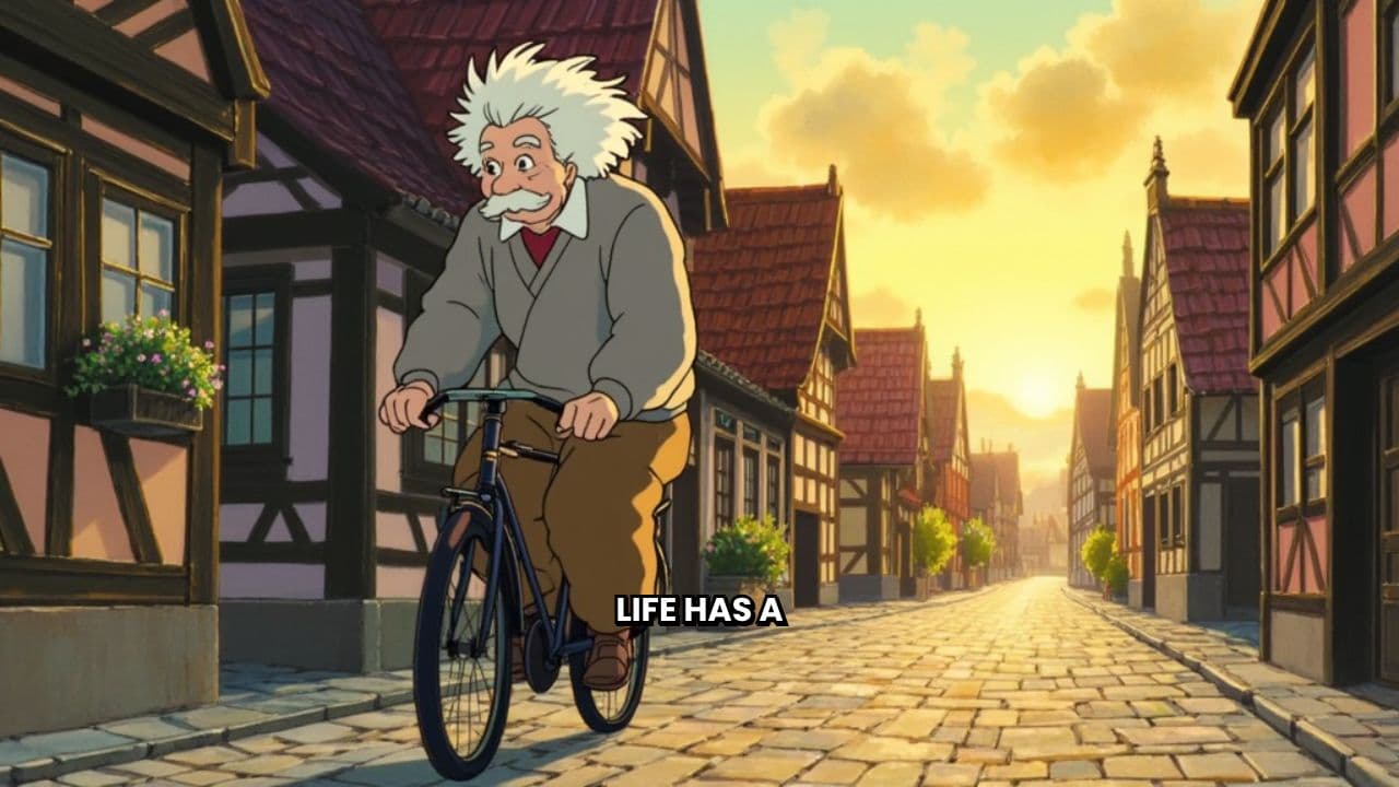 Albert Einstein and the Bicycle of Life