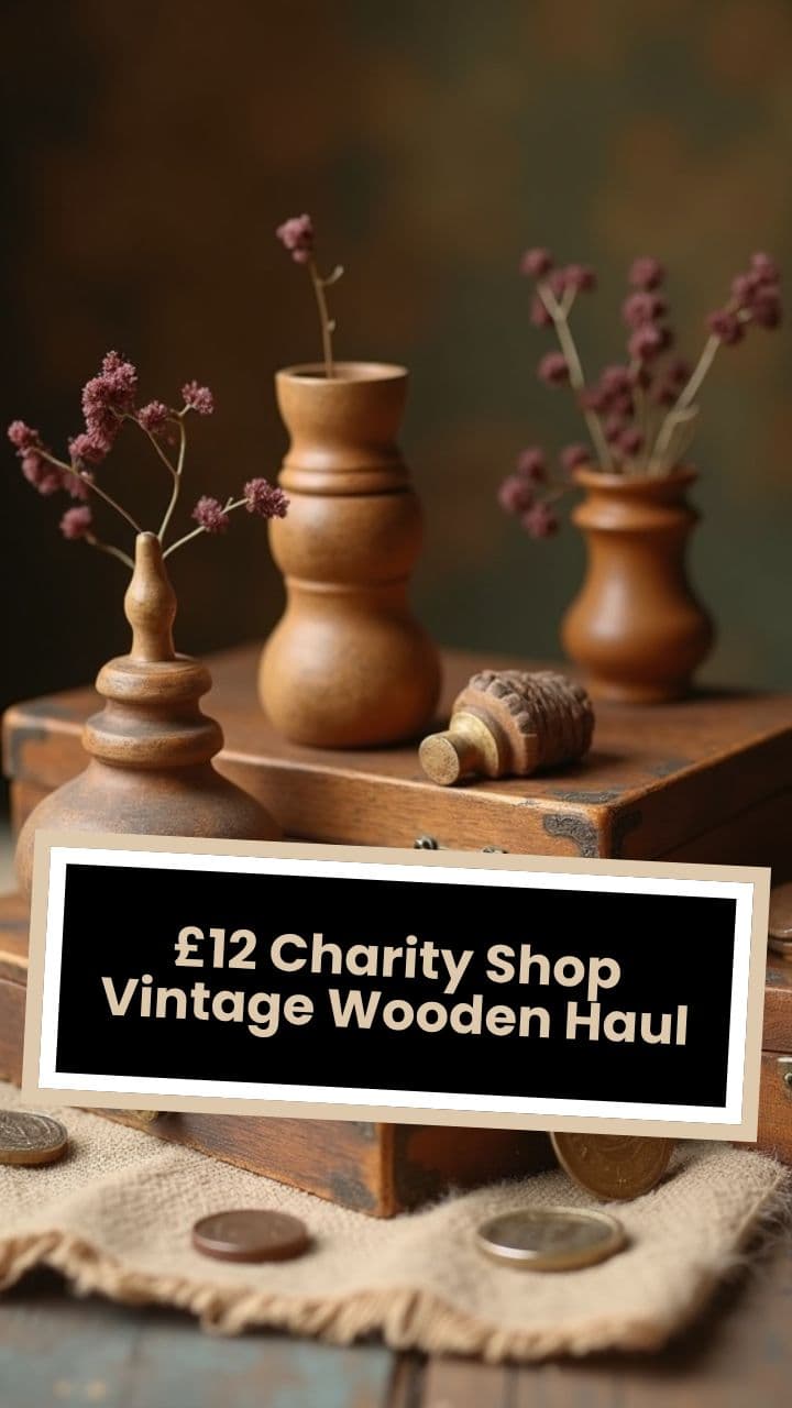 £12 Charity Shop Vintage Wooden Haul