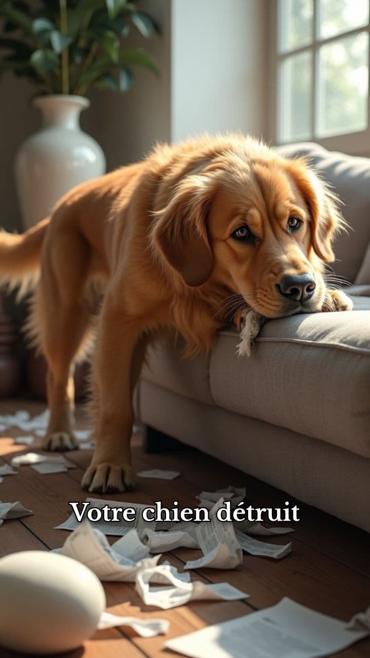 La détresse émotionnelle du chien seul