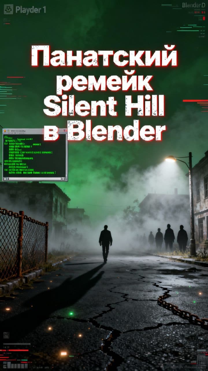 Фанатский ремейк Silent Hill в Blender