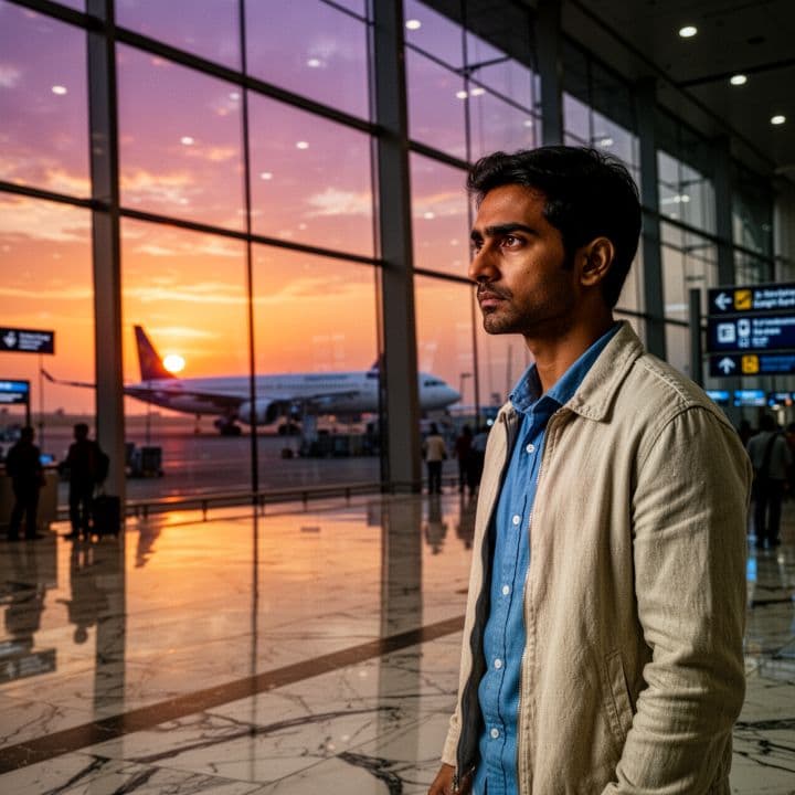 Alone in Moscow Snow