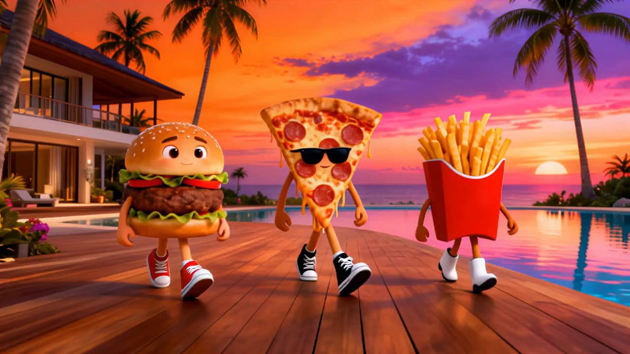 Fast Food Love Island Drama
