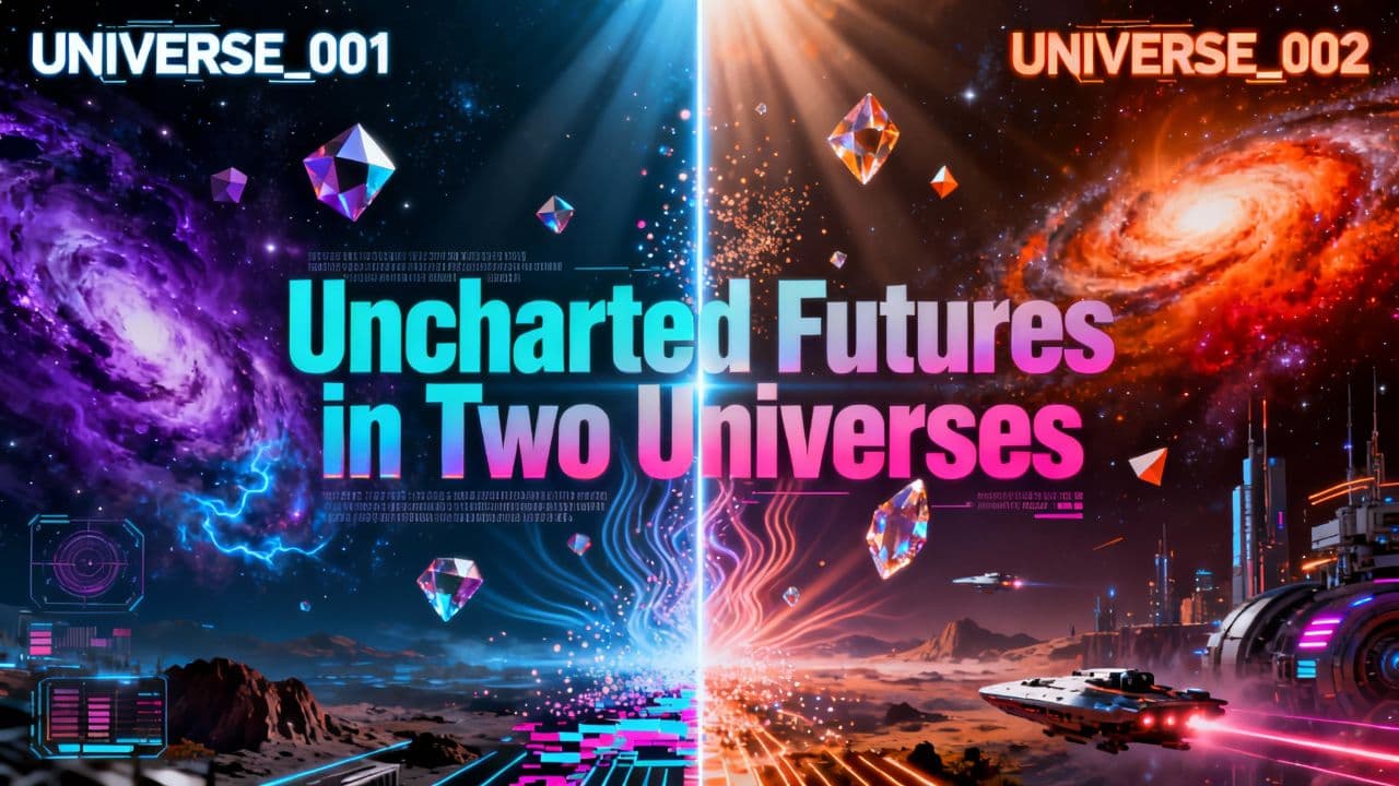 Uncharted Futures in Two Universes