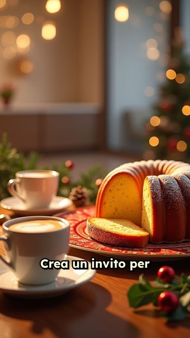 Invito a mangiare panettone insieme