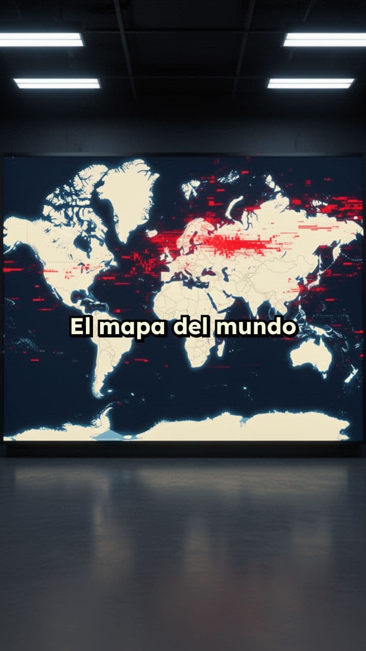El mapa del mundo está distorsionado