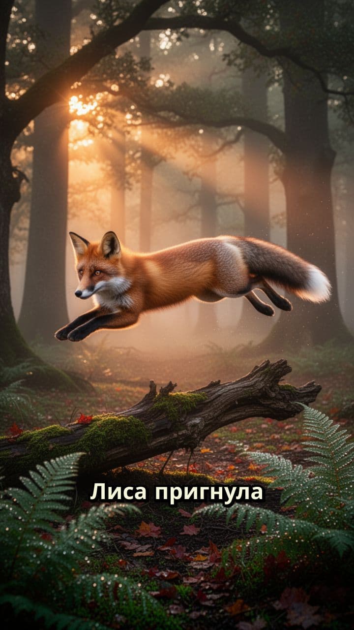 Лиса пригнула