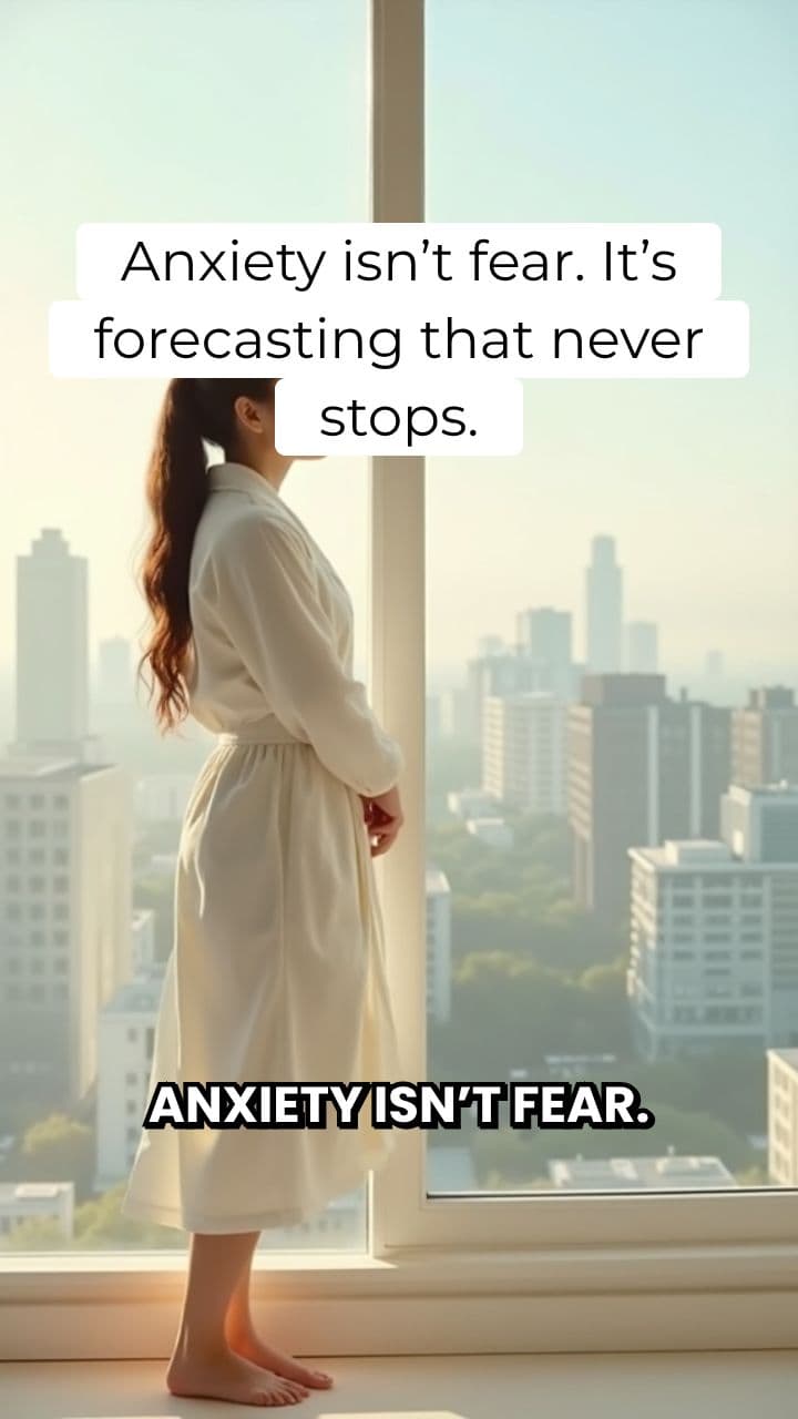 Anxiety Isn’t Fear. It’s Forecasting That Never Stops