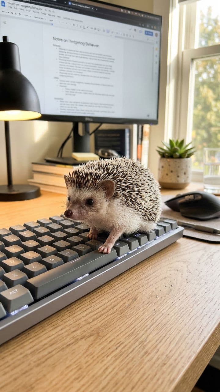 Rent-Free Hedgehog Office Inspector