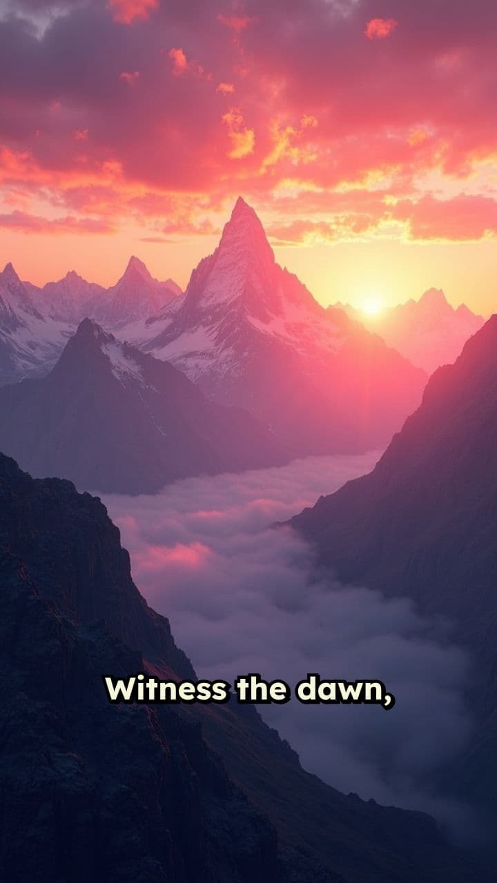 Epic Sunrise Over Mountains