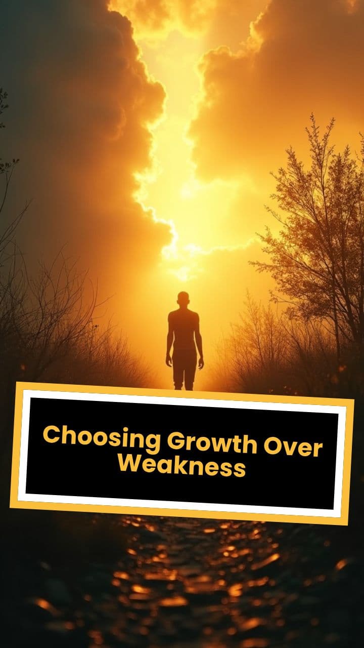 Choosing Growth Over Weakness