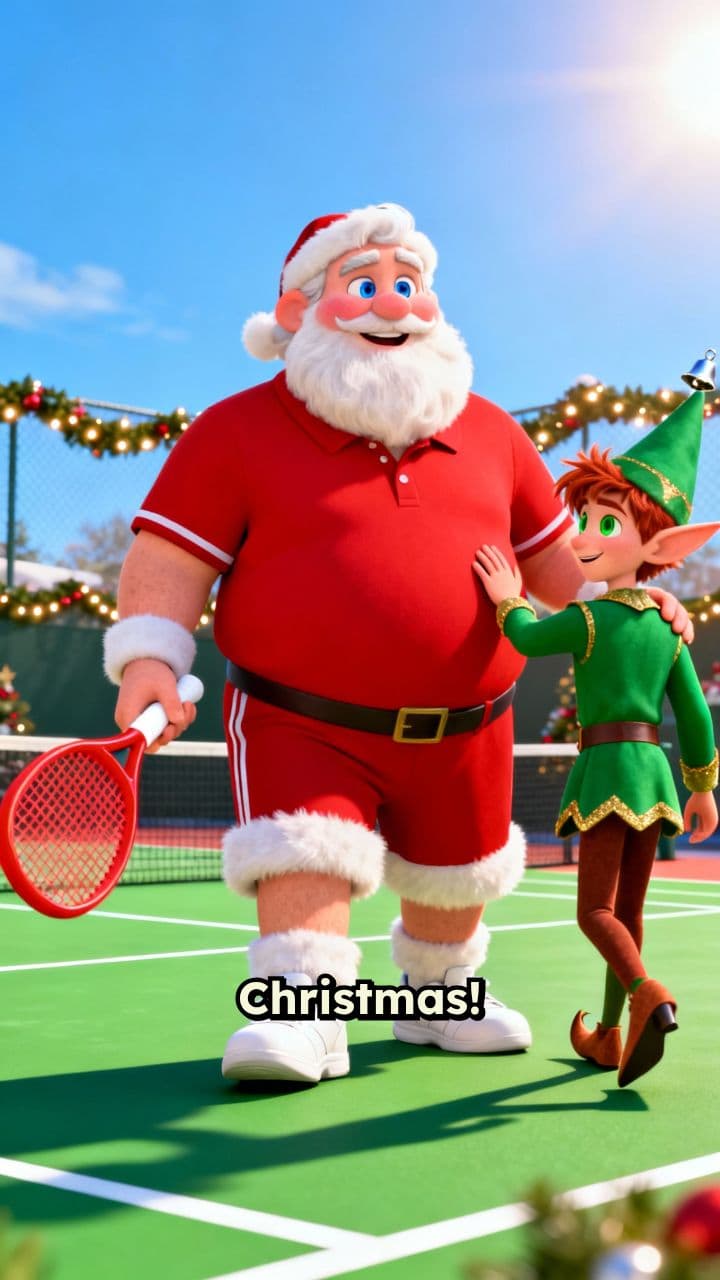 Santa's Pickleball Christmas Wishes