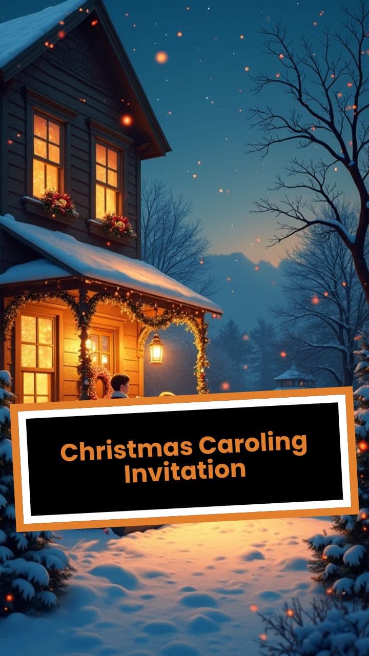Christmas Caroling Invitation