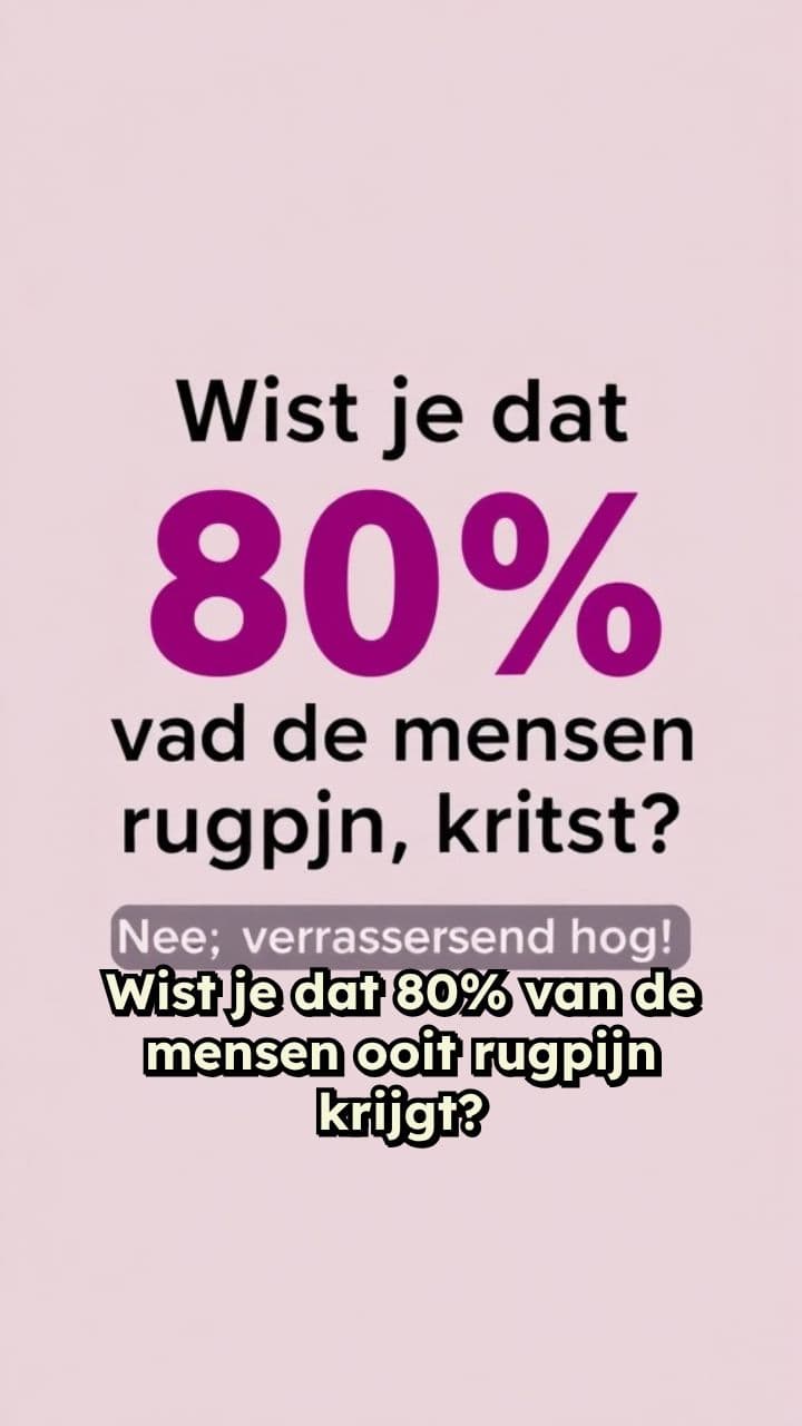 Rugpijn: Feiten en Vragen