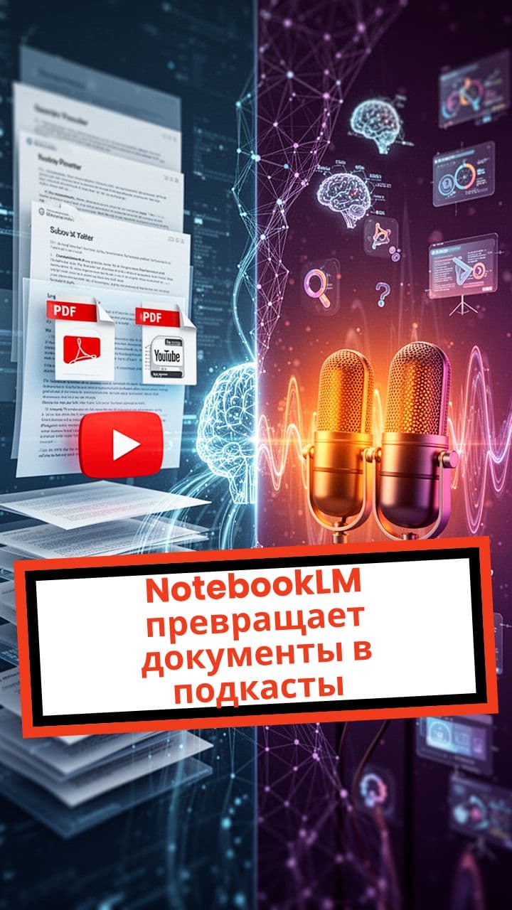 NotebookLM превращает документы в подкасты