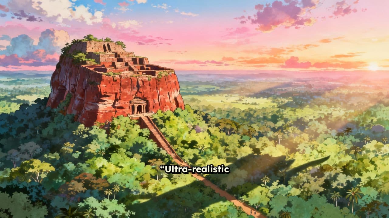 Sigiriya Rock Fortress at Sunrise