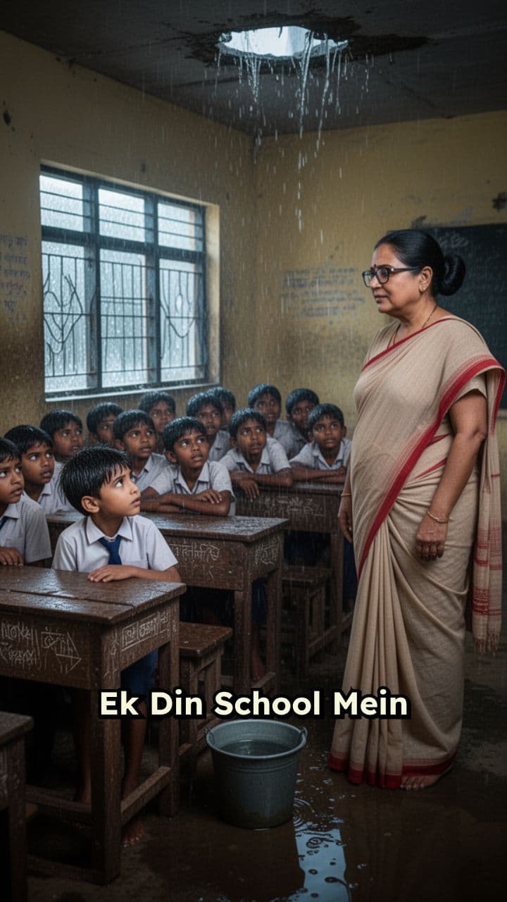School Mein Barish Aur Rescue