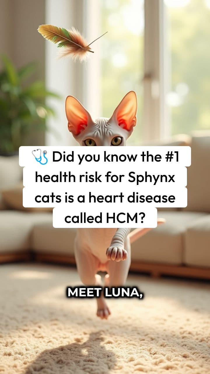 A Sphynx Cat's Healthy Heart Journey