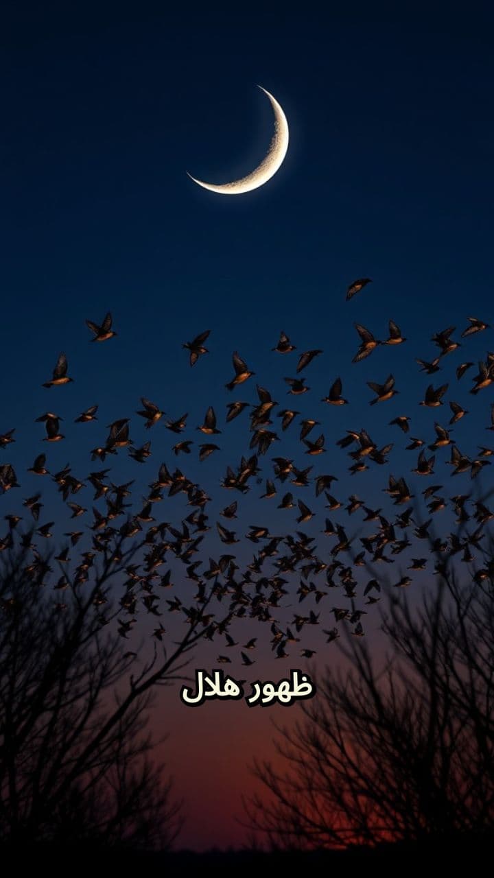 هلال رجب وسرب العصافير