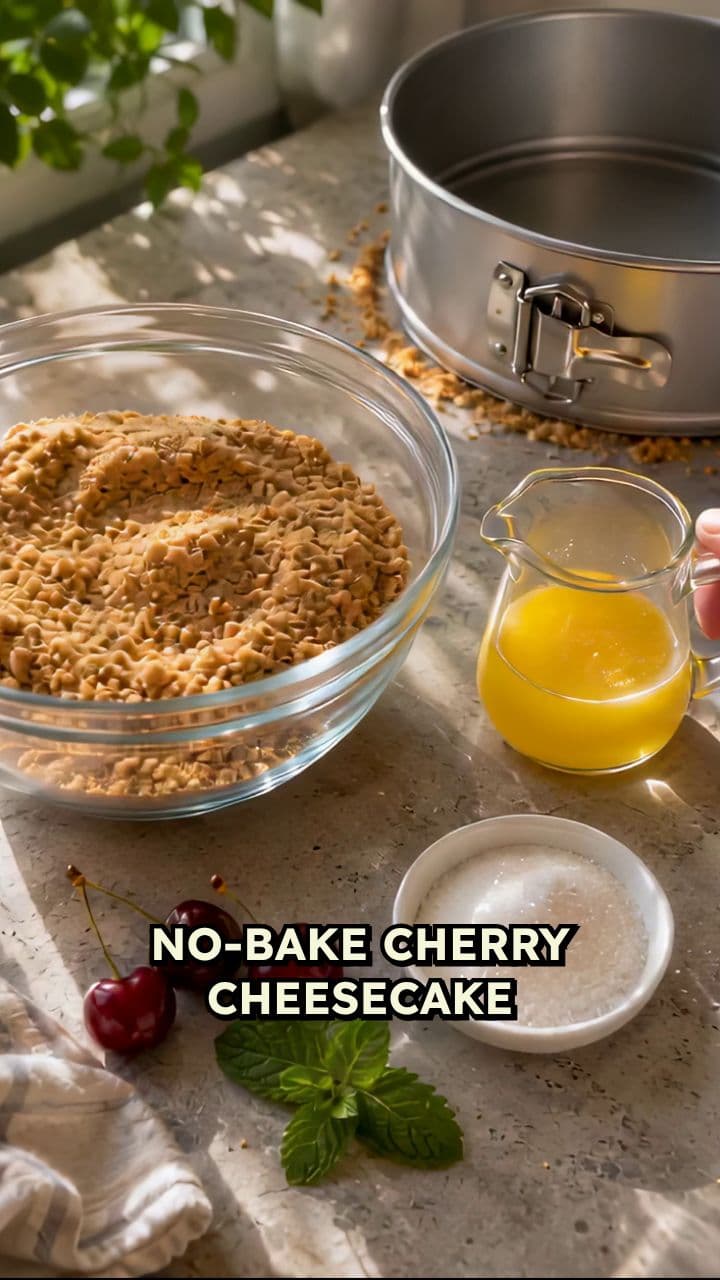 No-Bake Cherry Cheesecake