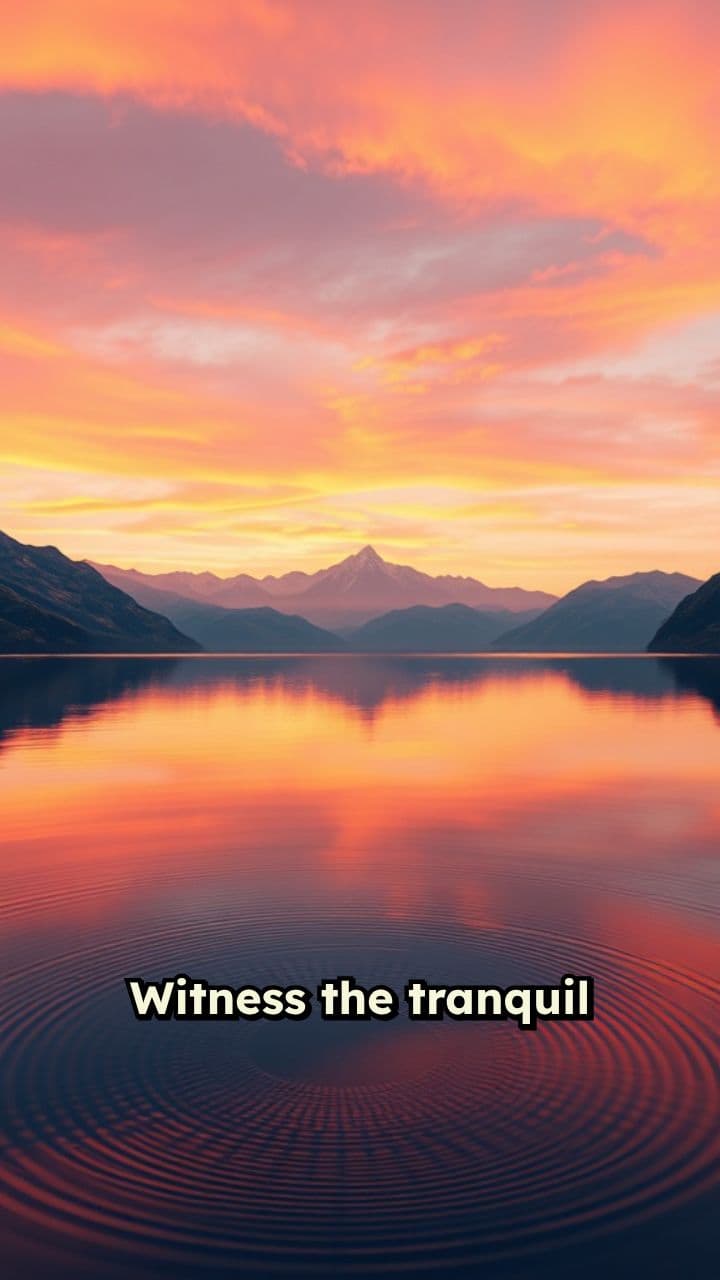 Mountain Lake Sunset