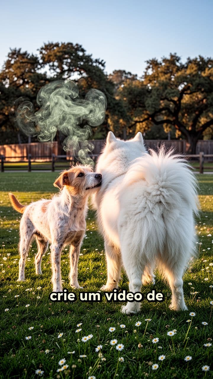 Cachorro Espirra Após Cheirar Outro