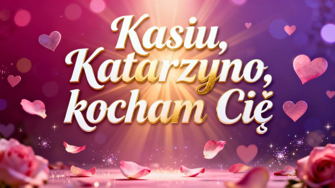 Kasiu, Katarzyno, kocham Cię
