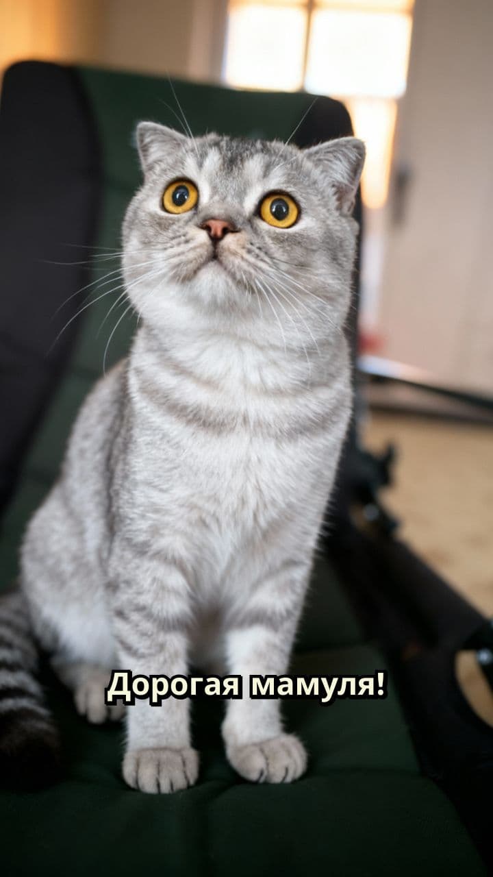Поздравление с Днём матери от Кота