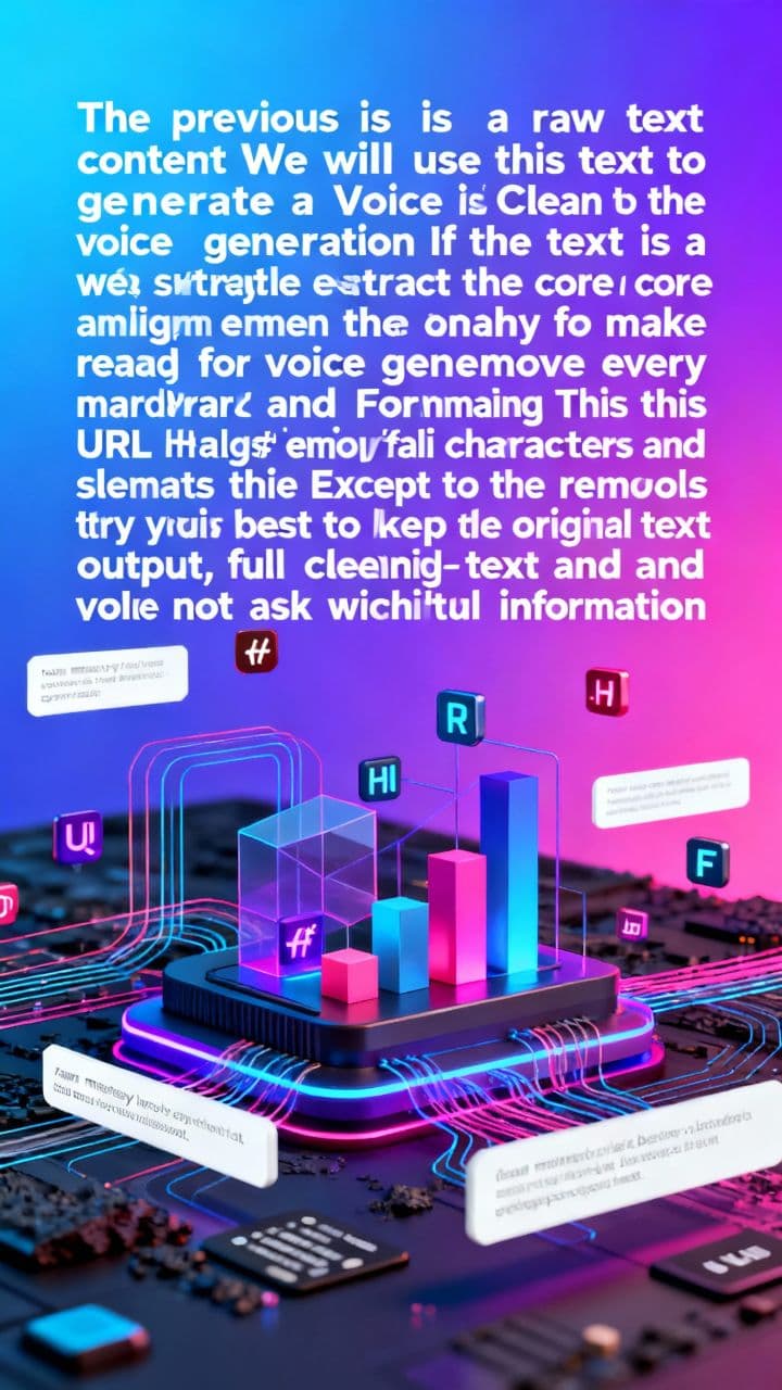 The previous is a raw text content. We will use this text to generate a voice. Clean the text to make it ready for voice generation. If the text is a scraped web article, make sure to extract the core content and ignore anything else. Remove anything that would not be rendered correctly by the voice generation. Remove every markdown and html formatting. This includes URLs, hashtags, emojis, special characters, and similar elements. Except for those removals, try your best to keep the original text. Output the full cleaned text and nothing else, and do not ask for any additional information.