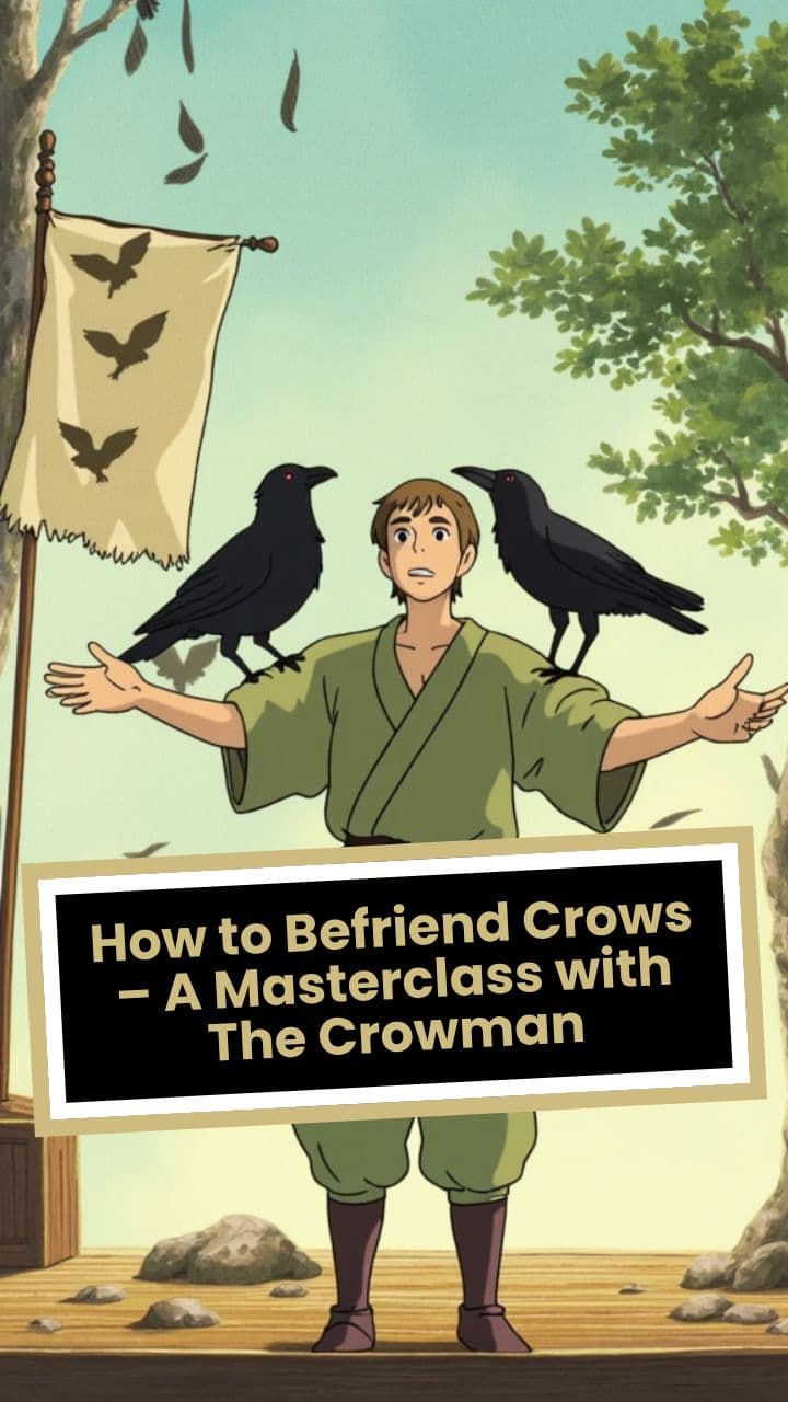 How to Befriend Crows – A Masterclass with The Crowman