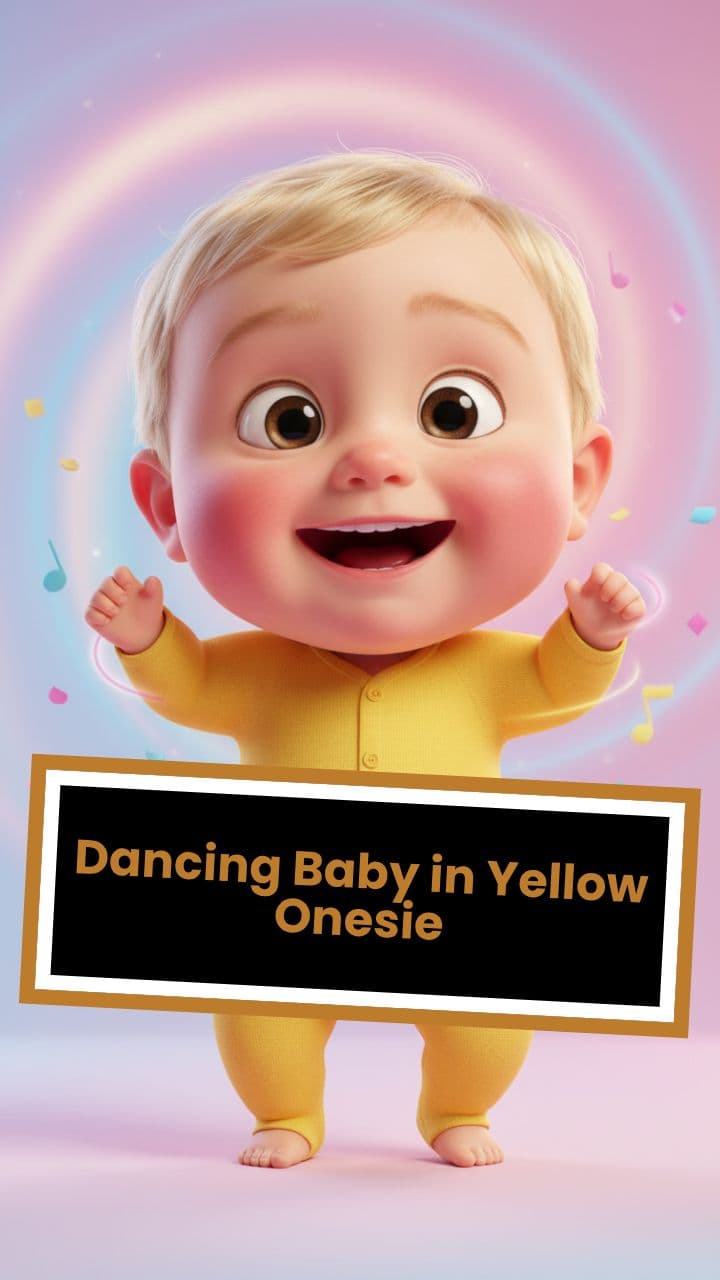 Dancing Baby in Yellow Onesie