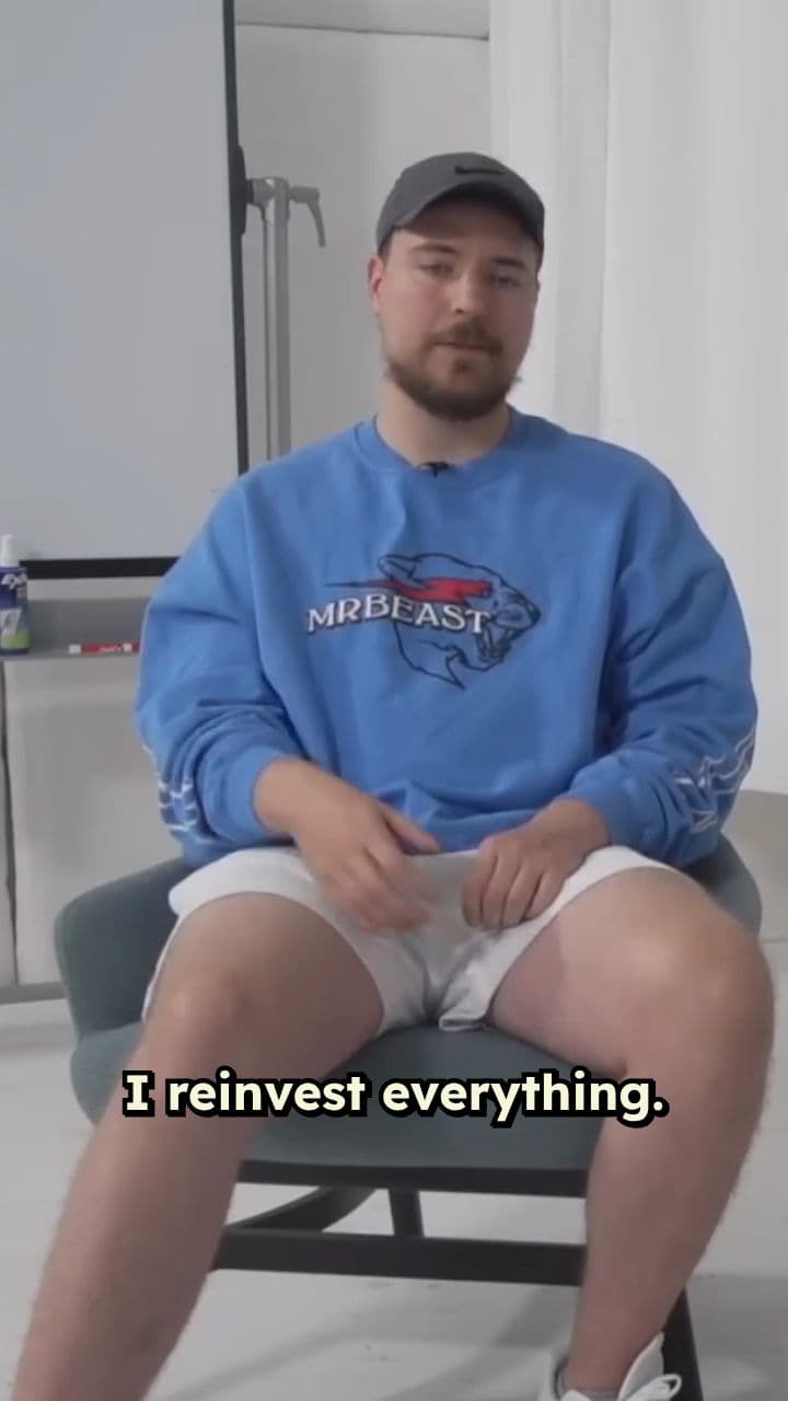 Why MrBeast Reinvests Everything