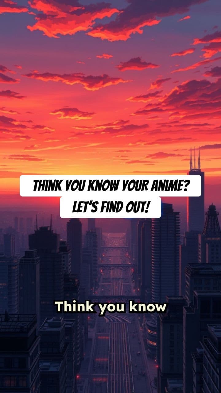 Can You Pass the Ultimate Anime Quiz?