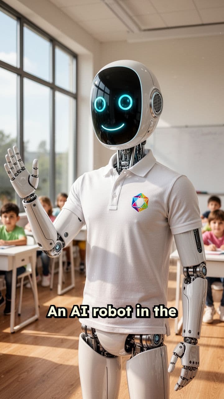 AI Tutor Robot Teaches LED Full Form