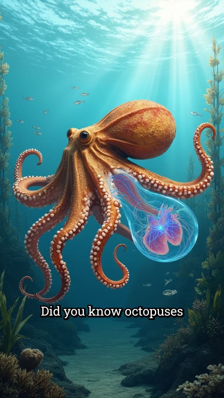 Octopuses’ Three Hearts and Blue Blood