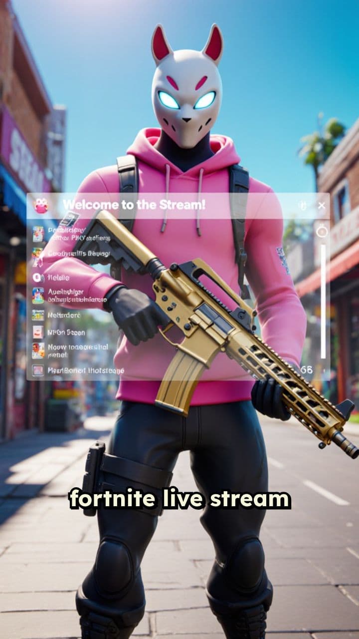 Fortnite Live Stream mit Grüßen