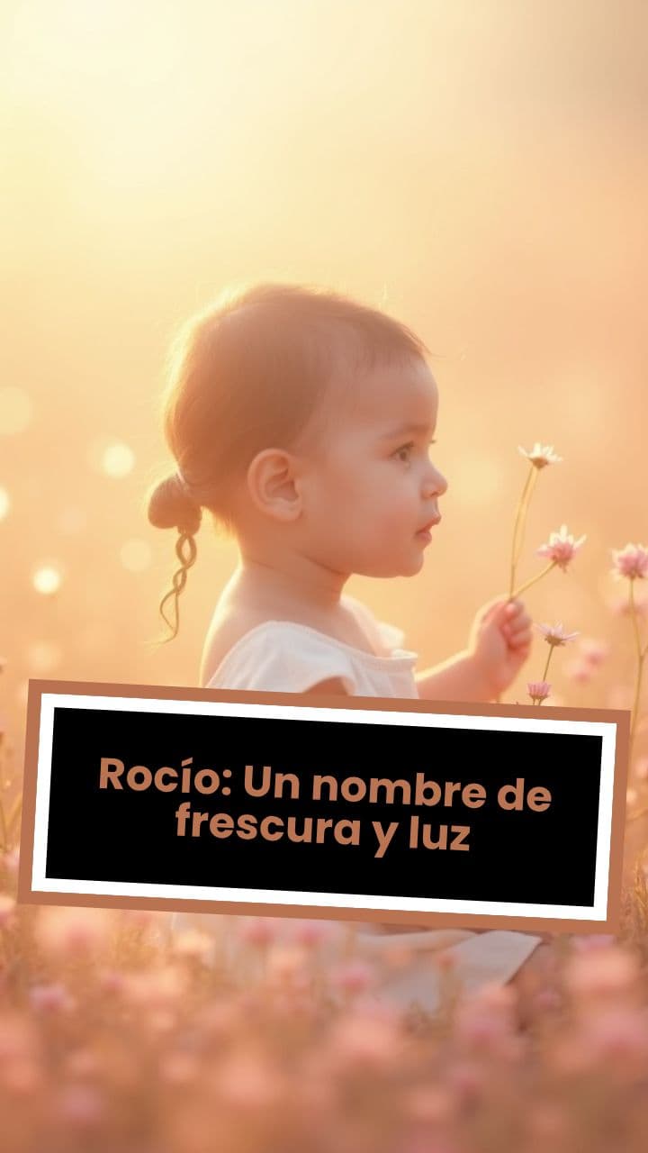 Rocío: Un nombre de frescura y luz