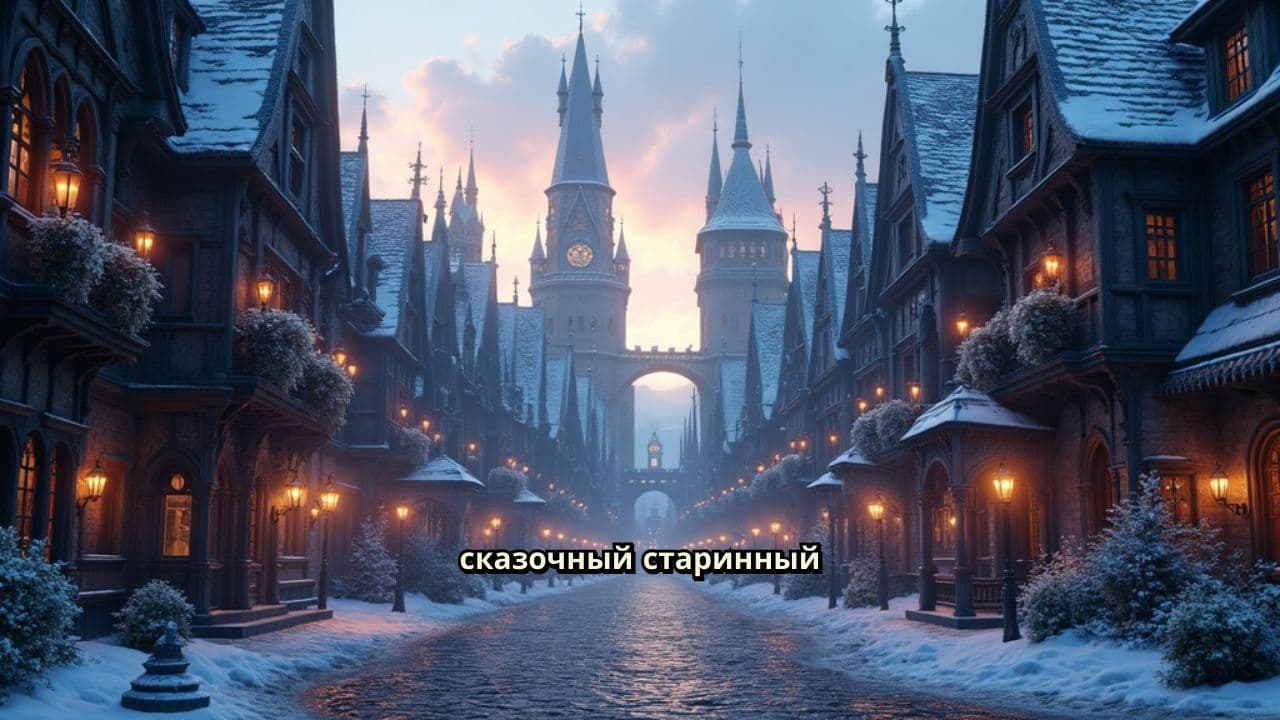 Вальс на льду в старинном городе