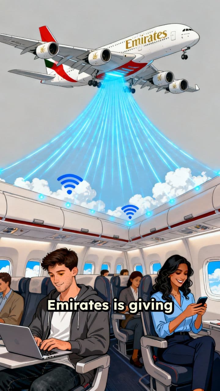 Emirates Offers Free Starlink WiFi on Flights