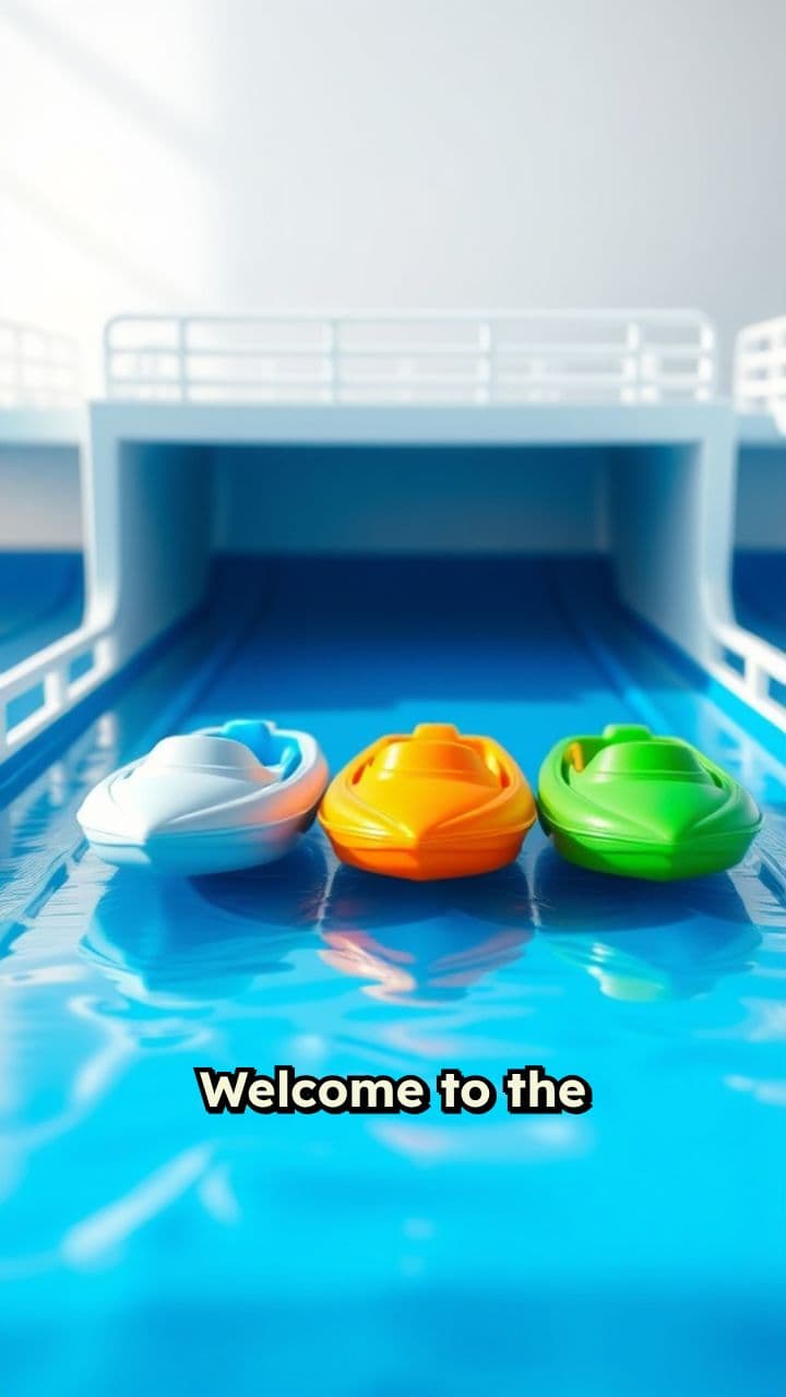 The Miniature Toy Boat Race